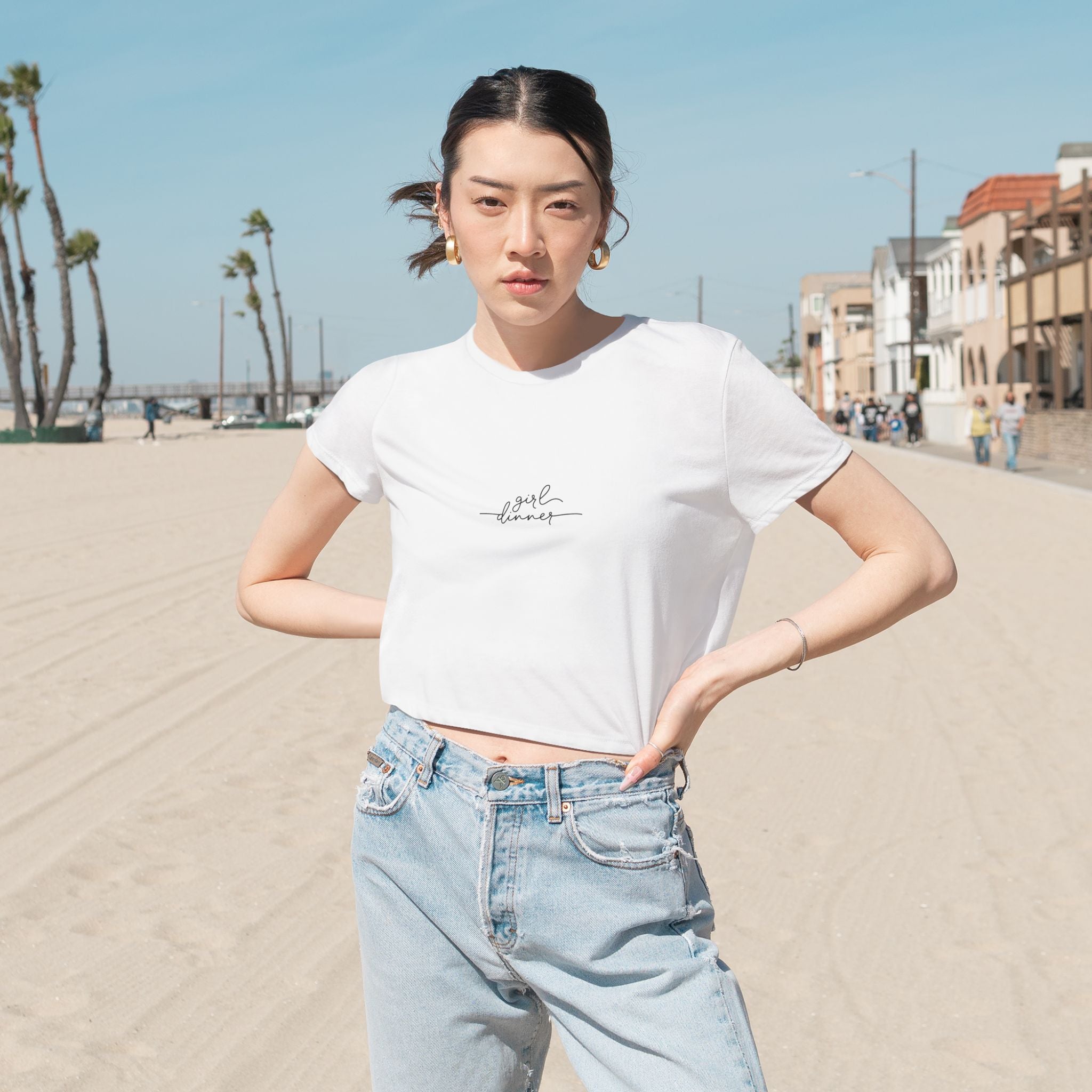 girl dinner Crop Top
