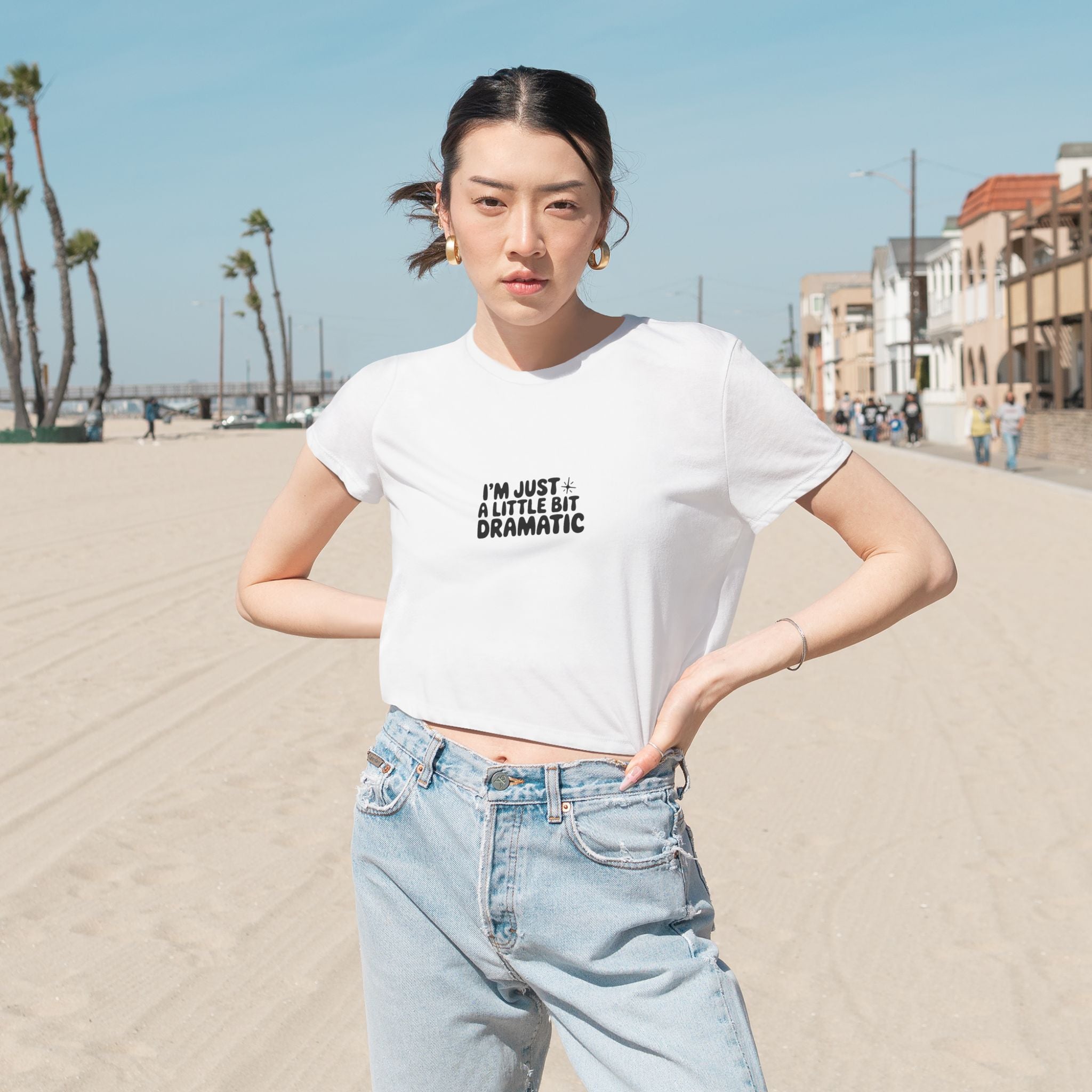 A Little Bit Dramatic Crop Top