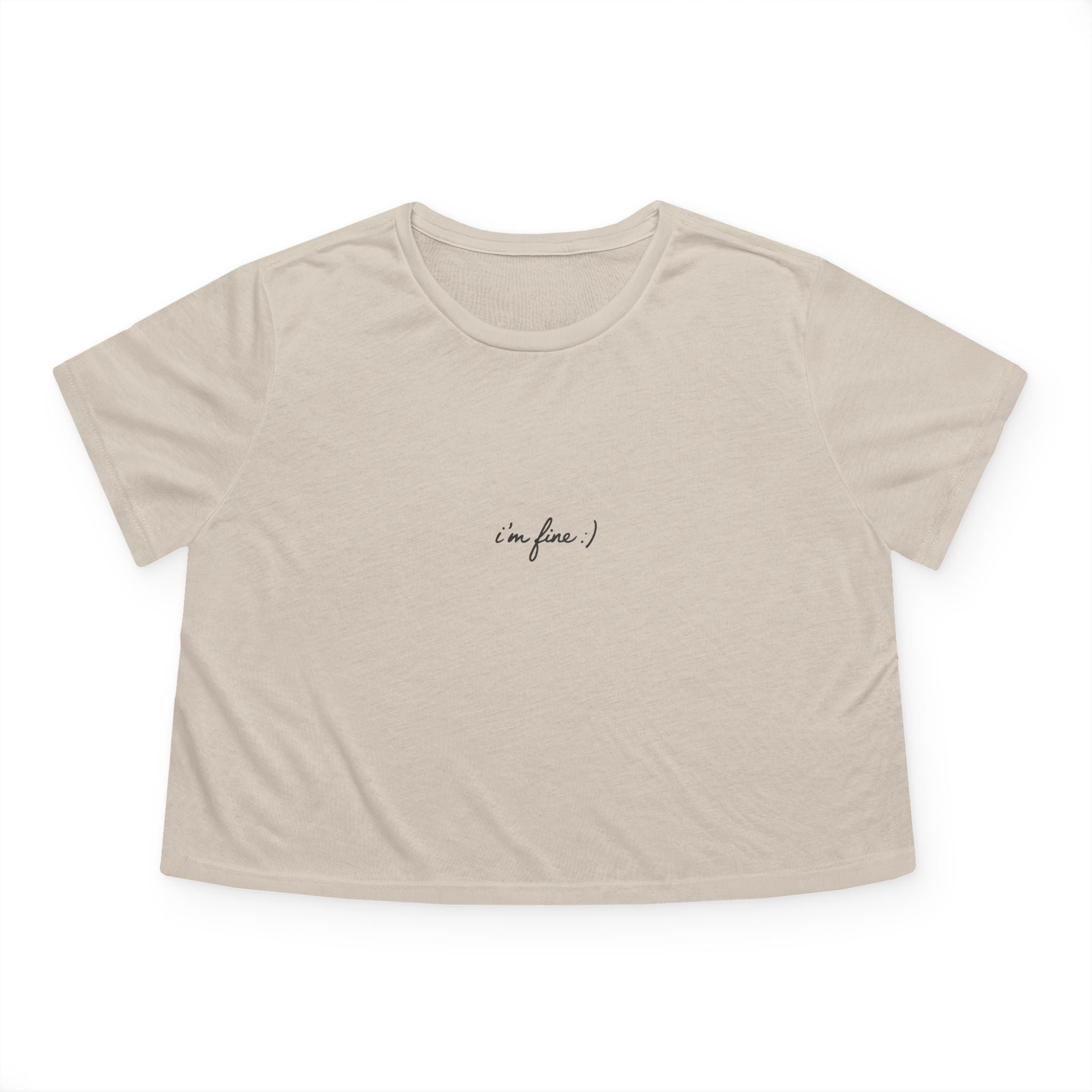 i'm fine Crop Top