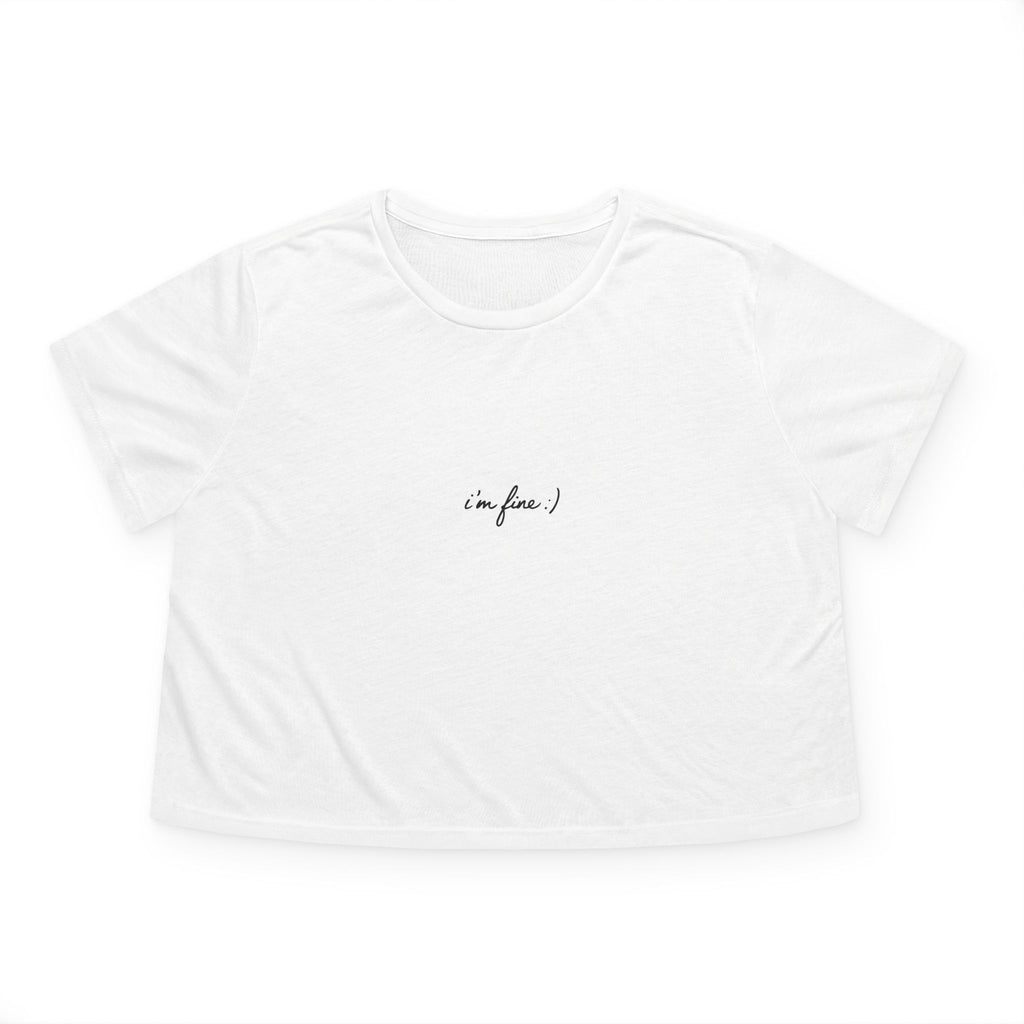 i'm fine Crop Top