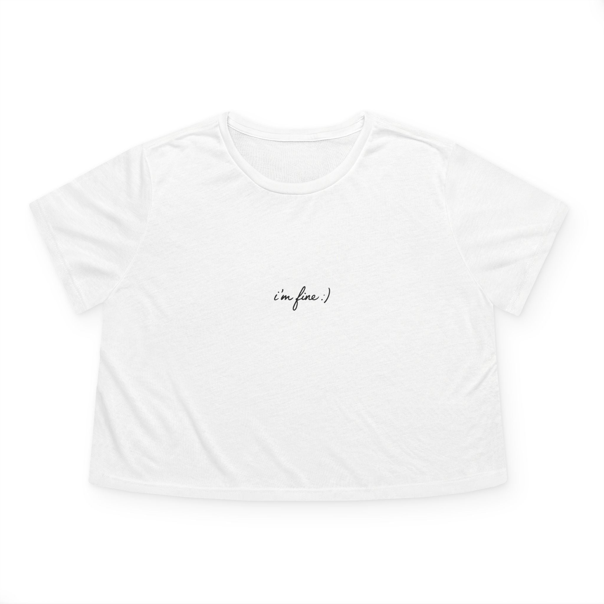 i'm fine Crop Top