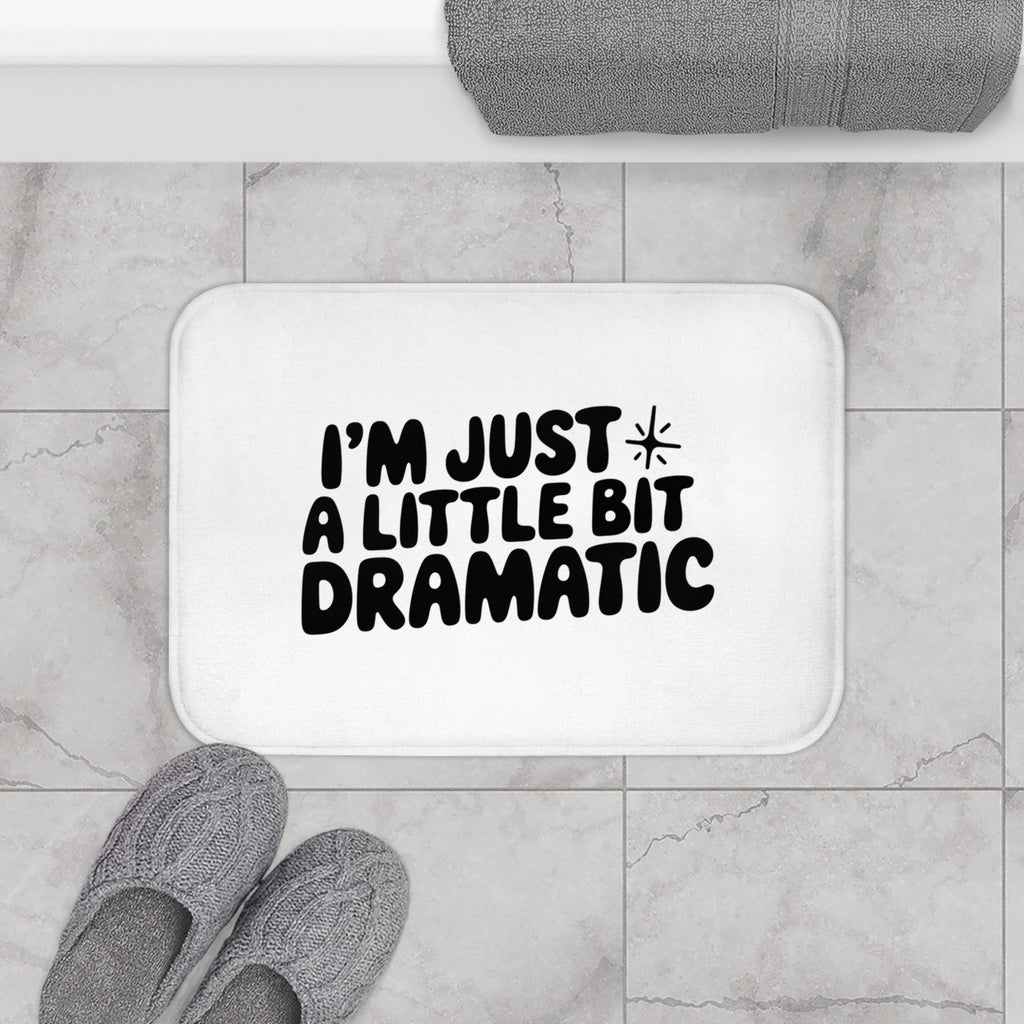 A Little Bit Dramatic Bath Mat