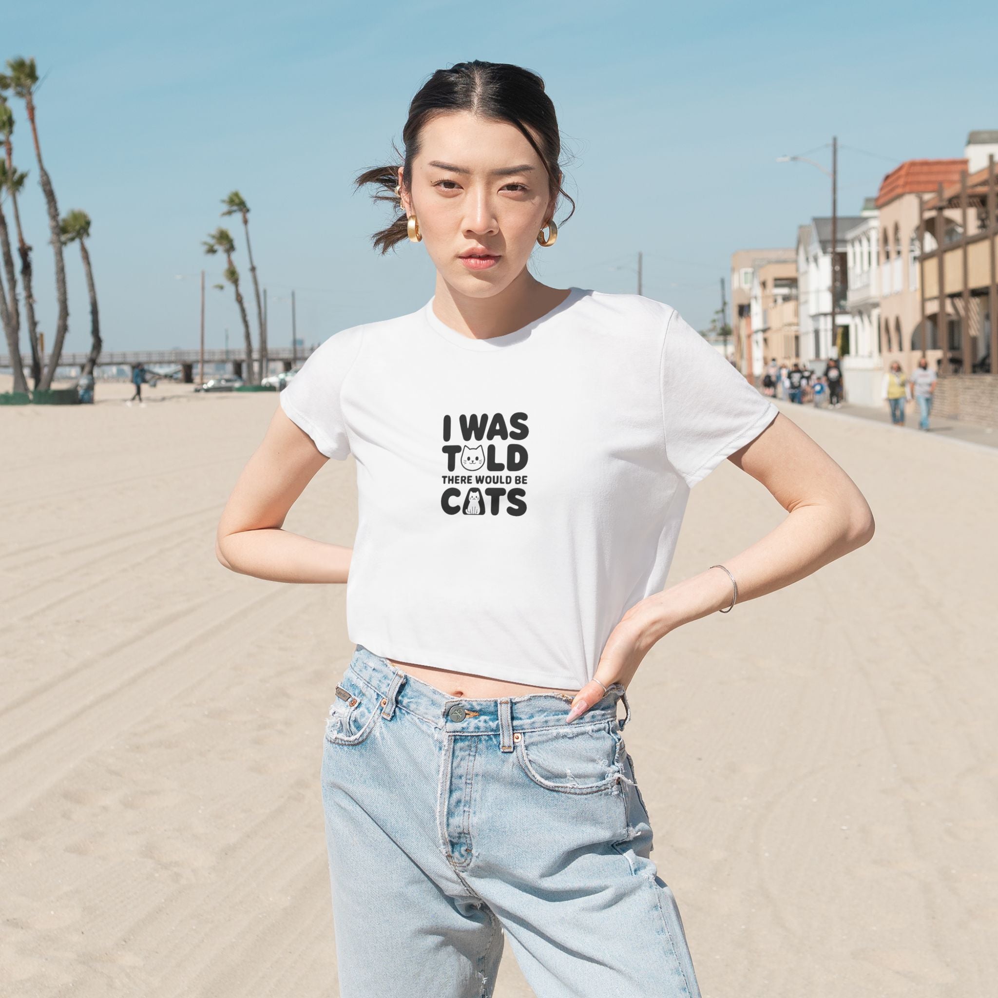 I Was Told There Would Be Cats Crop Top