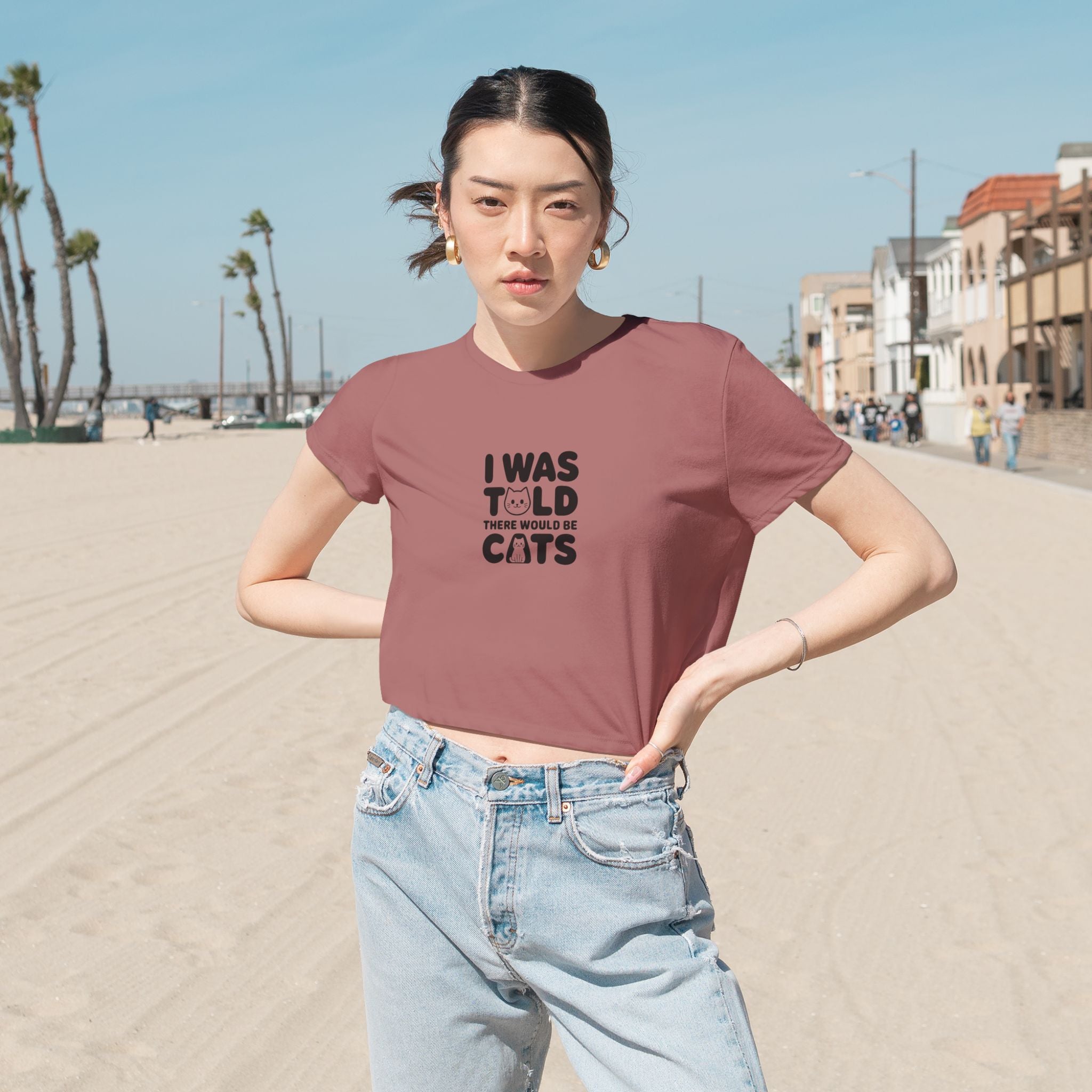 I Was Told There Would Be Cats Crop Top