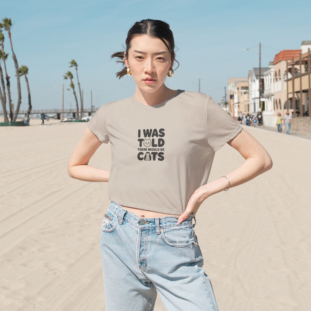 I Was Told There Would Be Cats Crop Top