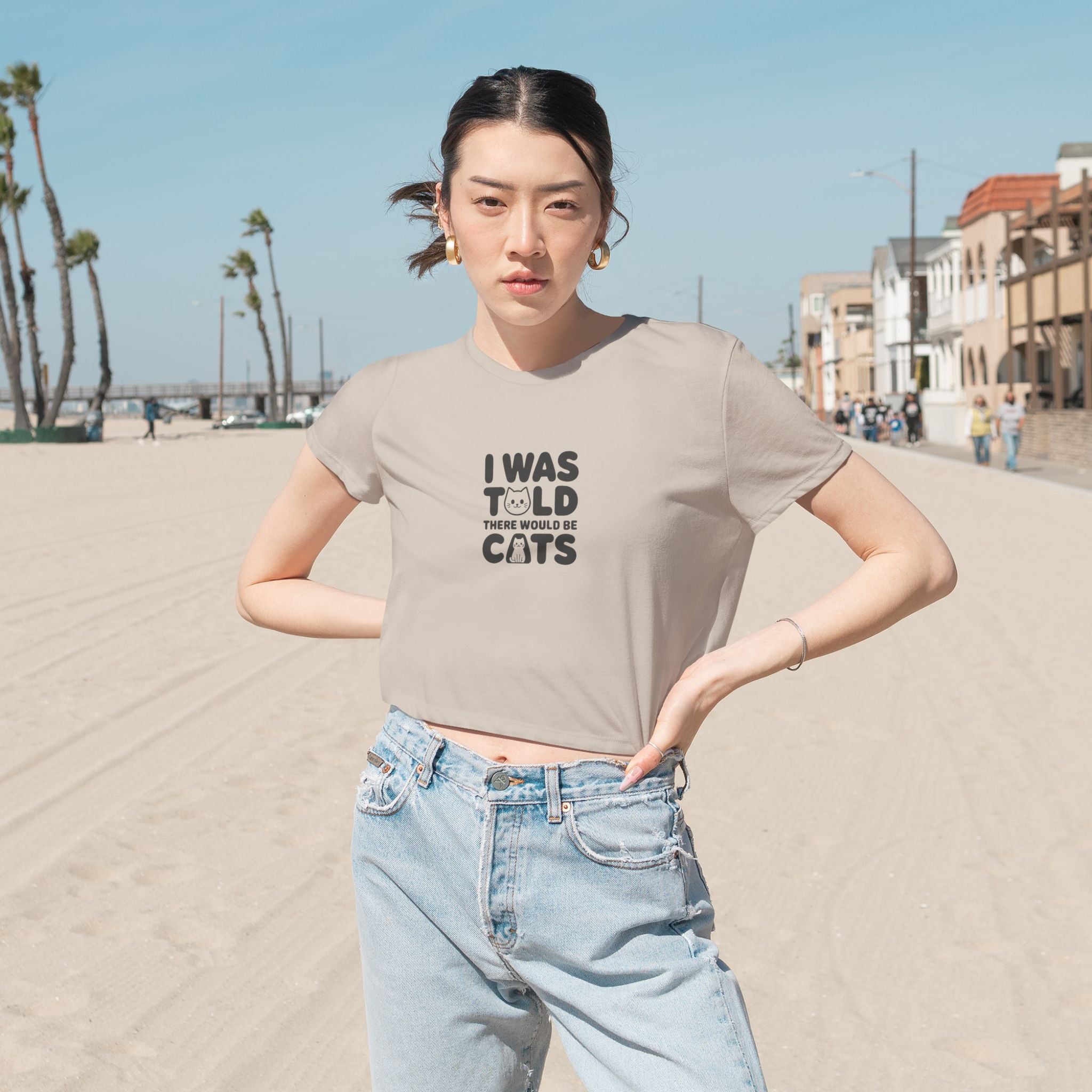 I Was Told There Would Be Cats Crop Top